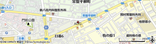 渋谷石油株式会社　八柱給油所周辺の地図