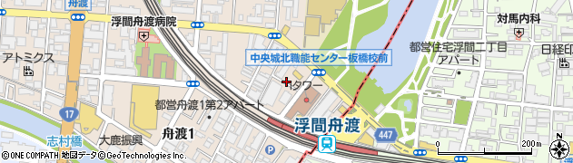 東京都板橋区舟渡1丁目14周辺の地図