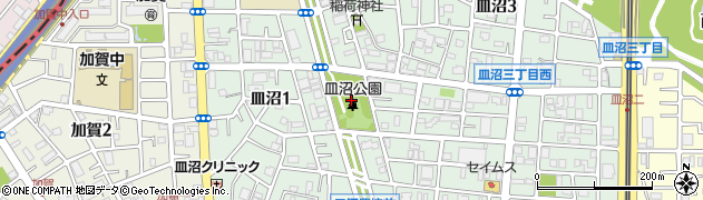 東京都足立区皿沼2丁目25周辺の地図