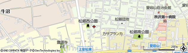 埼玉県所沢市松郷118周辺の地図