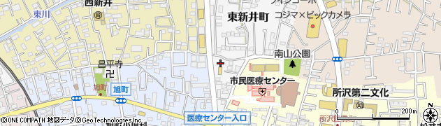 埼玉県所沢市東新井町7周辺の地図