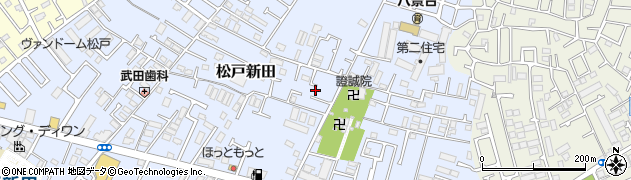 千葉県松戸市松戸新田364周辺の地図