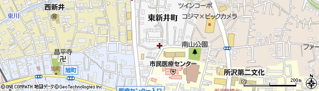 埼玉県所沢市東新井町78周辺の地図