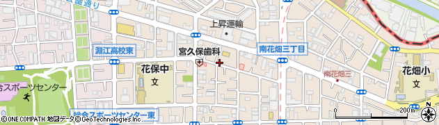 東京都足立区南花畑周辺の地図