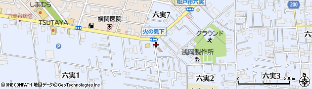 六実集会所周辺の地図