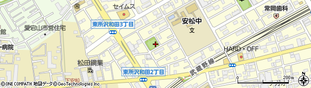 和田西公園周辺の地図