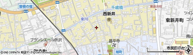 埼玉県所沢市西新井町4周辺の地図
