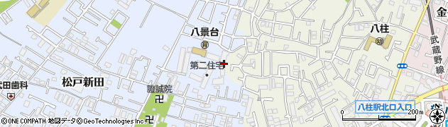千葉県松戸市松戸新田609周辺の地図