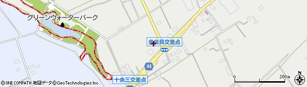 千葉県成田市多良貝周辺の地図