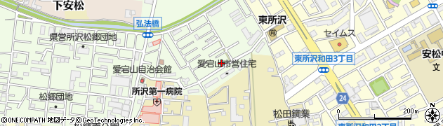 埼玉県所沢市松郷68周辺の地図