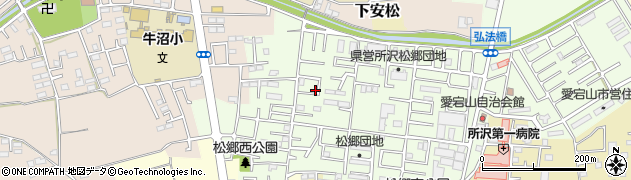 埼玉県所沢市松郷110周辺の地図