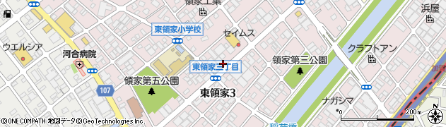 埼玉県川口市東領家周辺の地図