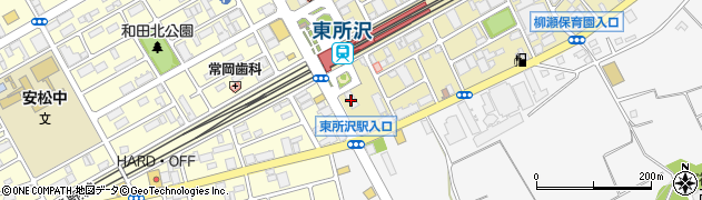 ダイソー東所沢駅前店周辺の地図