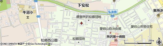 埼玉県所沢市松郷96周辺の地図
