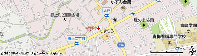 ＪＡ西東京周辺の地図