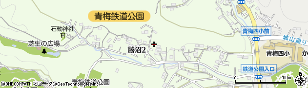 東京都青梅市勝沼2丁目周辺の地図