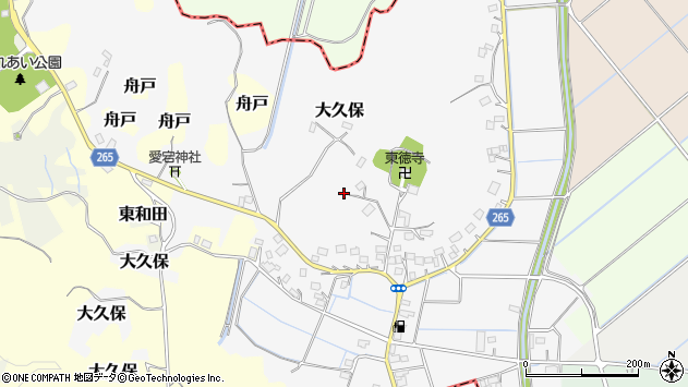 〒289-0633 千葉県香取郡東庄町大久保の地図