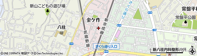 千葉県松戸市金ケ作52-7周辺の地図