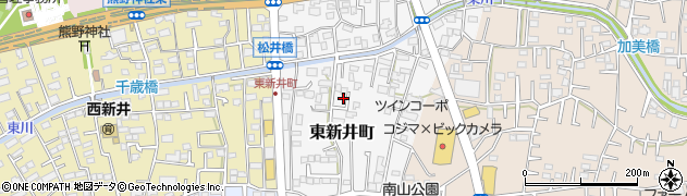 埼玉県所沢市東新井町123周辺の地図