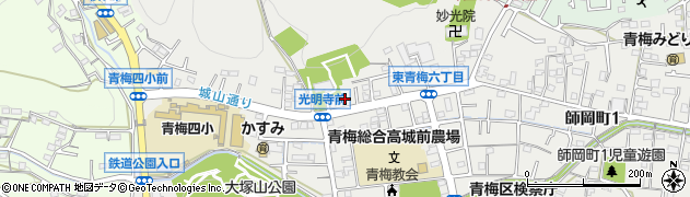 東京都青梅市東青梅6丁目周辺の地図