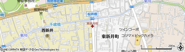 東新井町周辺の地図