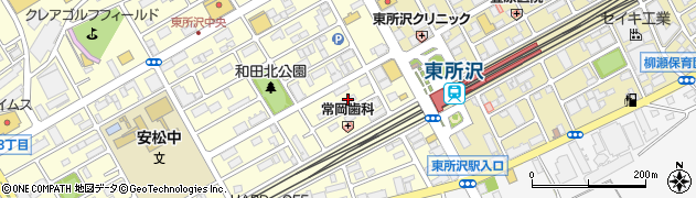 カギの救急車１１０番２４　東所沢和田店周辺の地図