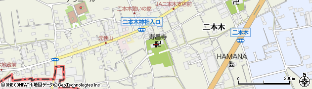 寿昌寺周辺の地図