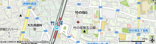 ピーアークホールディングス株式会社　竹の塚オフィス周辺の地図
