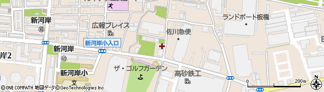 東京都板橋区新河岸1丁目9-3周辺の地図