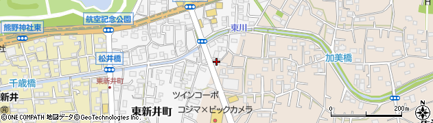埼玉県所沢市東新井町105周辺の地図