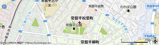 千葉県松戸市常盤平松葉町周辺の地図