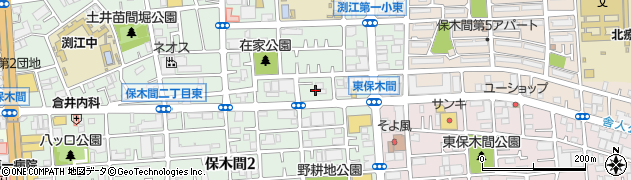 東京都足立区保木間3丁目21周辺の地図