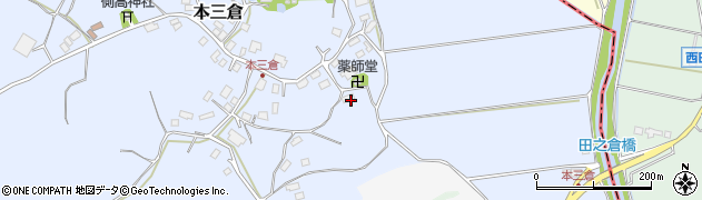 千葉県香取郡多古町本三倉292周辺の地図