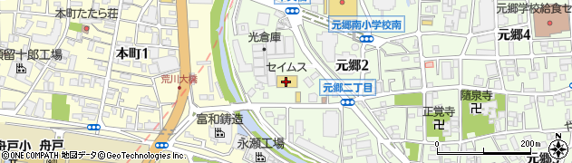 ドラッグセイムス川口元郷店周辺の地図
