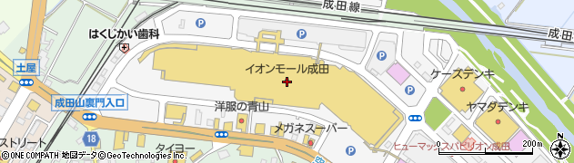コムサスタイルイオンモール成田周辺の地図