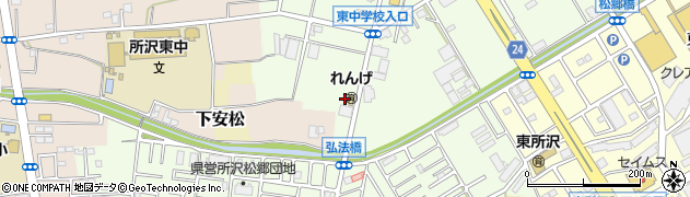 埼玉県所沢市松郷278周辺の地図