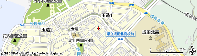 千葉県成田市玉造1丁目周辺の地図