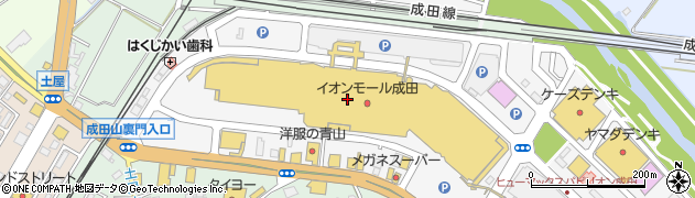 ハニーズイオンモール成田店周辺の地図