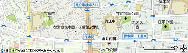 東京都足立区保木間3丁目3-2周辺の地図