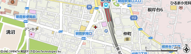 朝霞駅南口　原動機付自転車駐車場周辺の地図