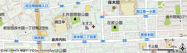 東京都足立区保木間3丁目16-6周辺の地図