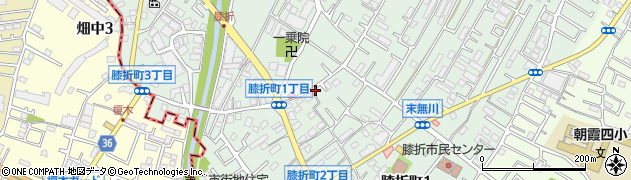 埼玉県朝霞市膝折町周辺の地図