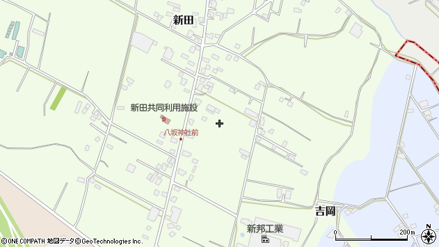 〒287-0224 千葉県成田市新田の地図