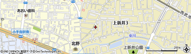 埼玉県所沢市上新井3丁目28周辺の地図