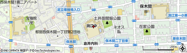 東京都足立区保木間3丁目6周辺の地図