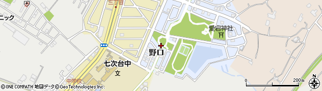 千葉県白井市野口周辺の地図