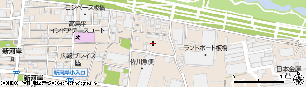 東京都板橋区新河岸1丁目12周辺の地図