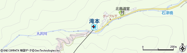 御岳登山鉄道株式会社　滝本駅周辺の地図