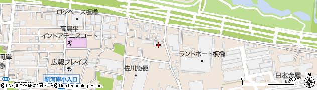 東京都板橋区新河岸1丁目12-25周辺の地図