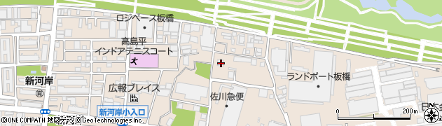 東京都板橋区新河岸1丁目12-14周辺の地図